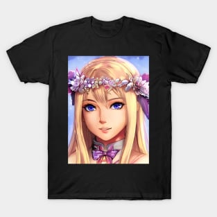 Blonde Anime Girl T-Shirt